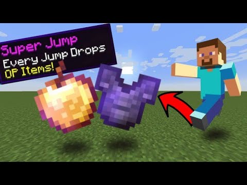 Minecraft but Jumping Gives You OP Items Mod Download In Minecraft