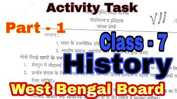 Model Activity Task History Class- 7 (Hindi Medium) Part - 1 #wbbse WB Board || V V M Education