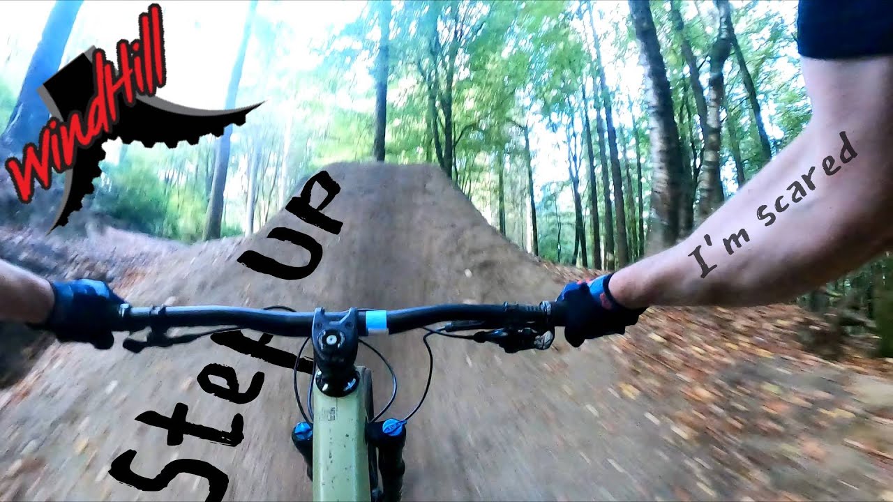 Step up at Wind Hill - slowly getting more comfortable