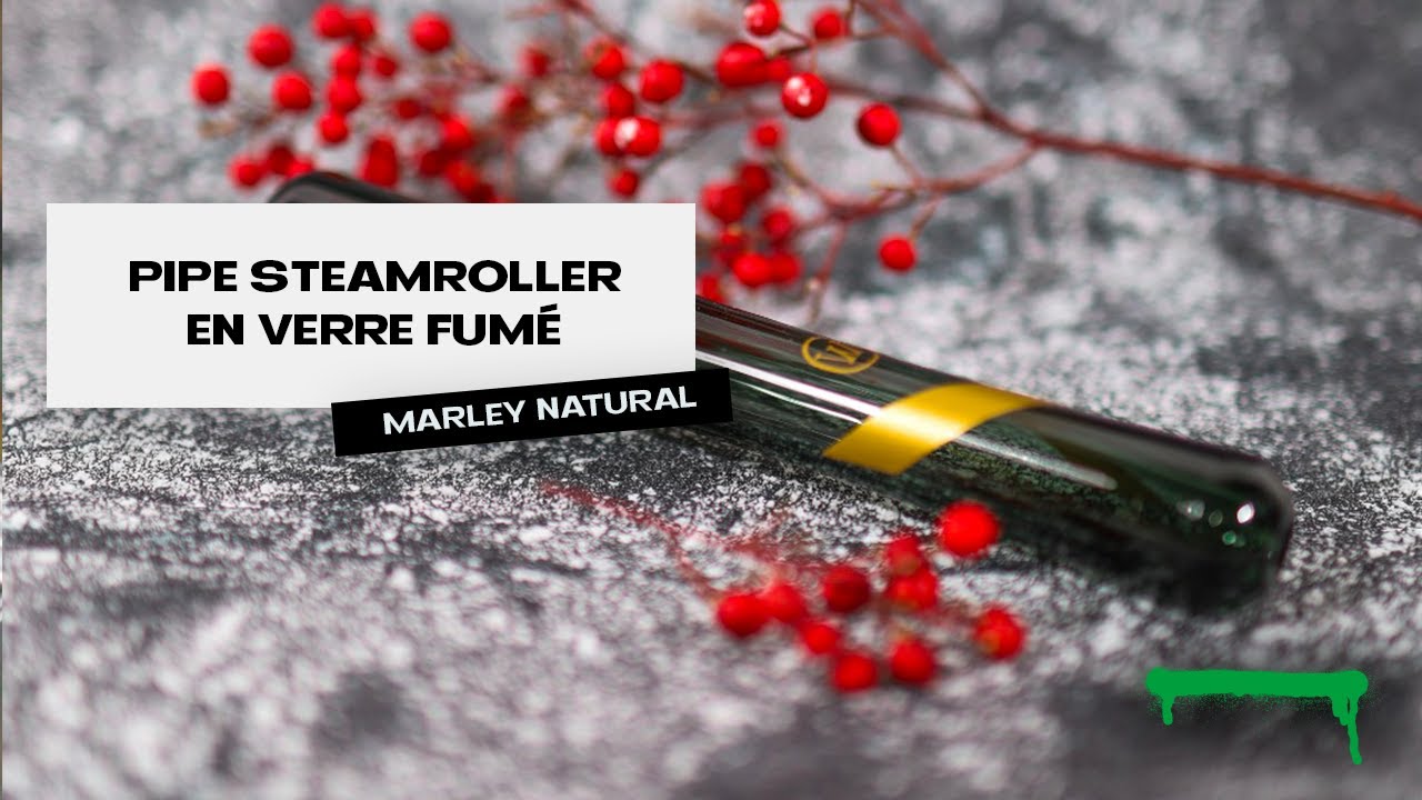 Pipe steamroller en verre fumé - Marley Natural