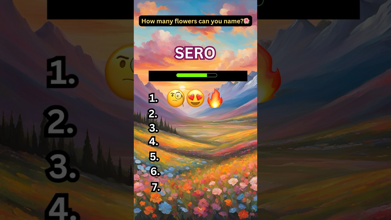 🌺 Can you guess these flowers in 3 seconds? 