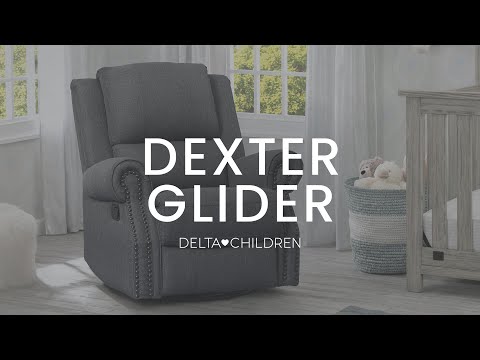 delta children dexter nursery recliner swivel glider chair