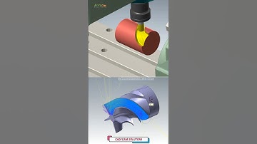 MasterCAM Mill 4 Axis Rotary Advanced Simulation #cnc #mastercam #mastercam4axis #mastercam5axis