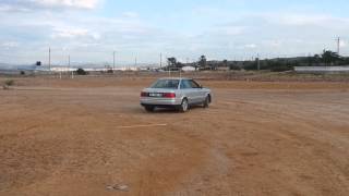 Audi 80 Quattro Competition trying to make donut