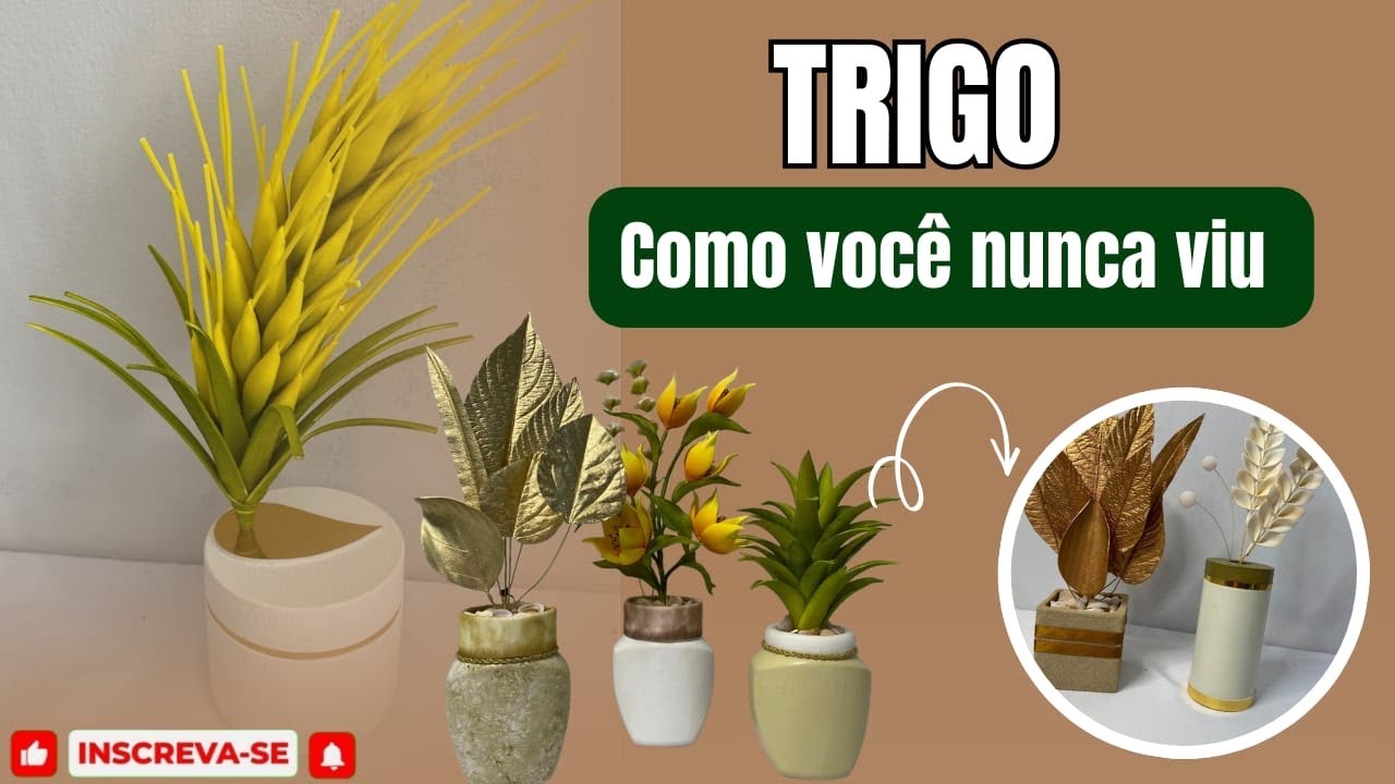 Do Lixo ao Luxo 🌾 Aula de Trigo + Reciclagem Criativa