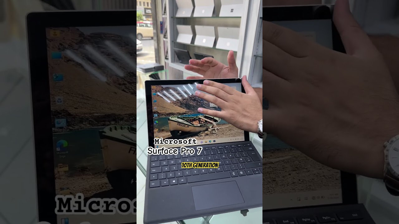 Microsoft Surface Pro 7, Core i5 10th Gen, 16GB RAM,256GB SSD, 12.3" Windows 11 Face Lock Backlit