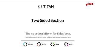 Two Side Section Element in Titan Web!