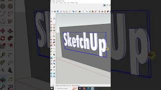 Membuat Text 3D SketchUp I sketchup pemula