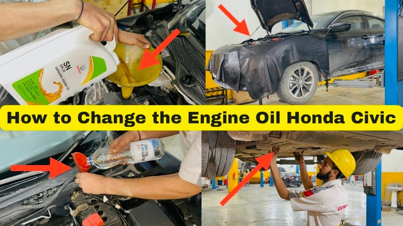 2021 Honda Civic Engine oil change and total cost YouTube