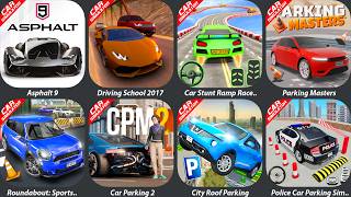 Asphalt 9,Driving School 2017,Car Stunt Ramp Race,Parking Masters,Car Parking Multiplayer,City Roof screenshot 2