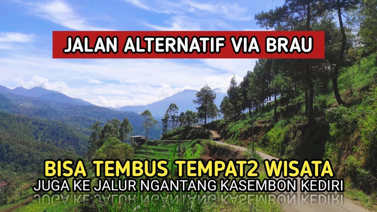 Jalan Alternatif Dusun Brau Tembus Wisata Paralayang dan Pujon