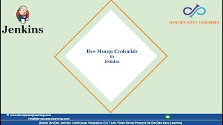 How to Manage Credentials in Jenkins