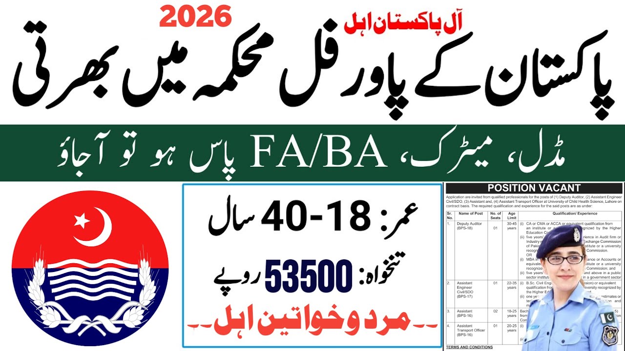Top 3 Government Jobs 2026 | Jobs In Pakistan 2026 Today | New Jobs In ...