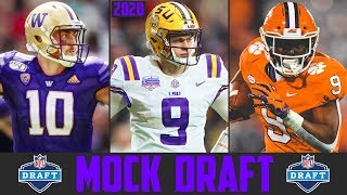 2020 NFL Mock Draft - 5 QBs In Round 1! (NFL Mock Draft 2020) Tua Jacob Eason Joe Burrow Net Worth