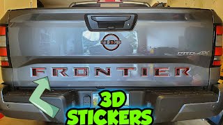 2023 Nissan Frontier Pro4X Tailgate Decal Install *ETSY Letters*