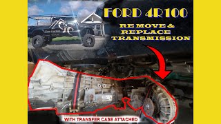 4R100 Transmission Remove & REPLACE Ford Super Duty V10 4X4  | Step-by-Step Guide 1997 - 2003