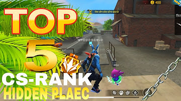 TOP 10 HIDDEN PLACES FOR CS RANKAFTER NEW SEASON | cs rank tips andtricks |Ultapultafreefiregaming07