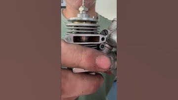 Nitro engine compression test after burning the cylinder