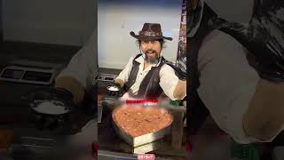 The Romantic Ostrich Egg Burger!??? #shortvideo