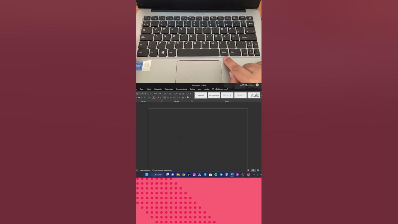 Como poner el arroba en laptop o pc youtube