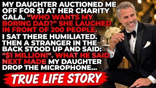 My Daughter Auctioned Me for $1 at Her Gala—Then a Stranger Stood Up and Revealed My Secret