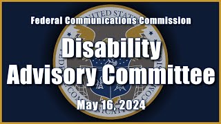 Disability Advisory Committee Meeting - May 2024