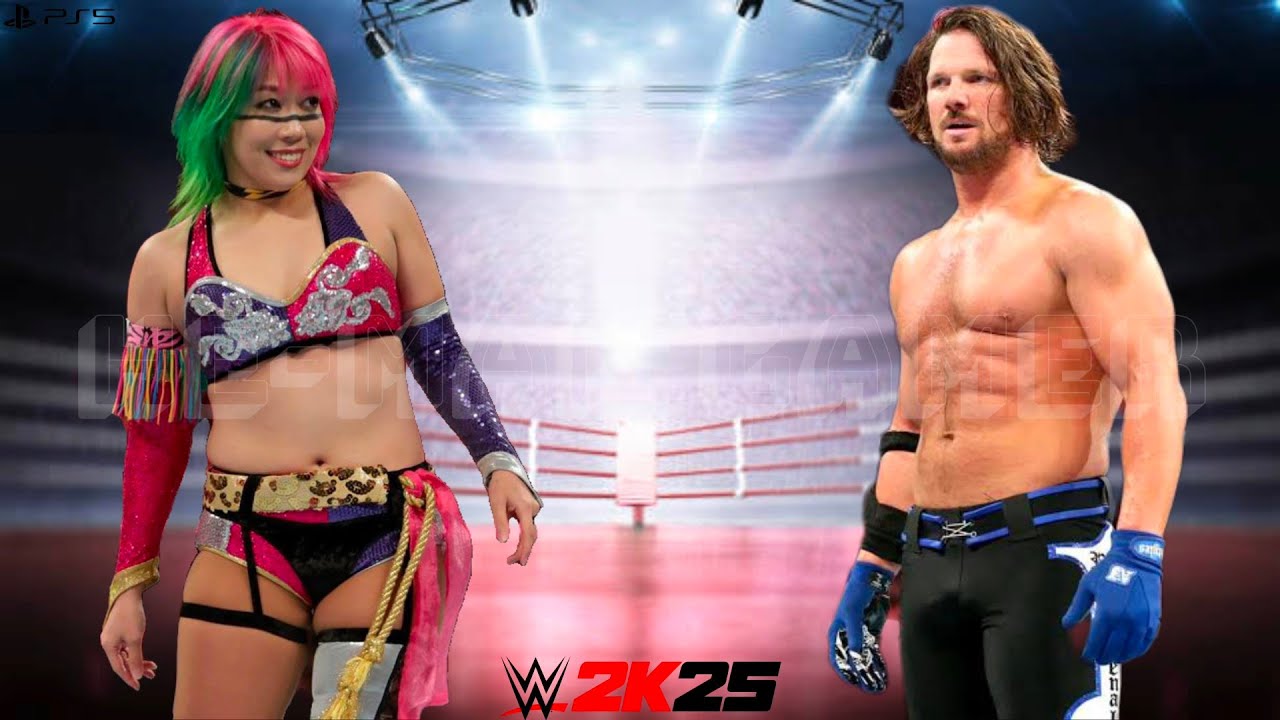 WWE 2K25 - AJ Styles vs Asuka | Iron Man Match Match at SmackDown 