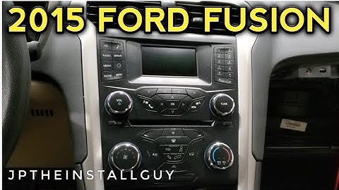 2015 Ford Fusion radio removal