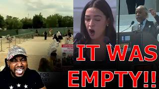 AOC HUMILIATED After Whipping Out Black Accent At EMPTY Anti-White Race Hustler March!