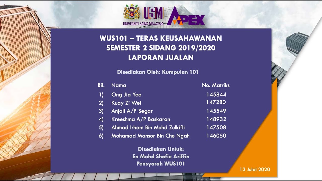 Wus 101 Online Business Video Presentation Group 101 Youtube