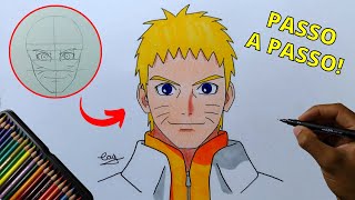Como desenhar NARUTO HOKAGE screenshot 4