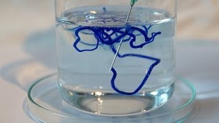 Making Rayon Fiber - Artificial silk, chemical experiment!