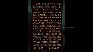 AM recognizes PEAK