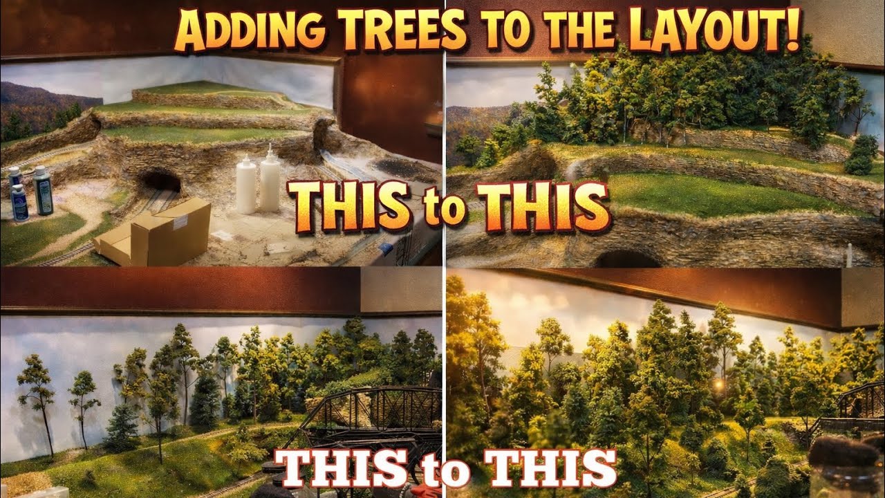 Feedmain Tree Layout ADDING TREES TO THE LAYOUT! | Model Railroading Tutorial - YouTube