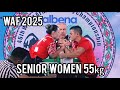 【WAF世界アームレスリング選手権大会 2025】シニア女子 -55㎏級 左右/World Championships 2025 Senior Women 55㎏ Left & Right
