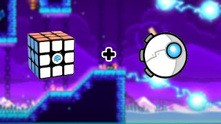 Beating Dash While SOLVING A Rubik's Cube | Geometry Dash