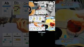 Hero - @charlieputh #guitarcover #guitartutorial #chords #guitarlesson #shorts #acoustic