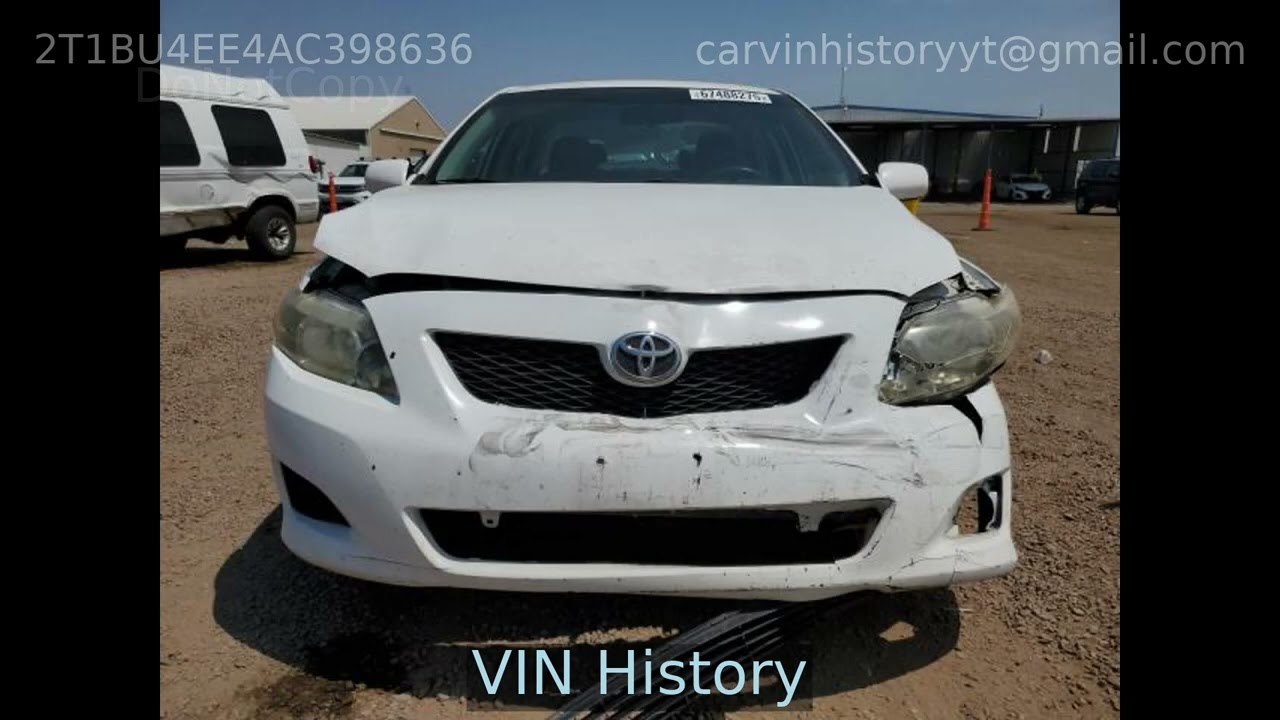 2010 Toyota Corolla Base 2010 2T1BU4EE4AC398636