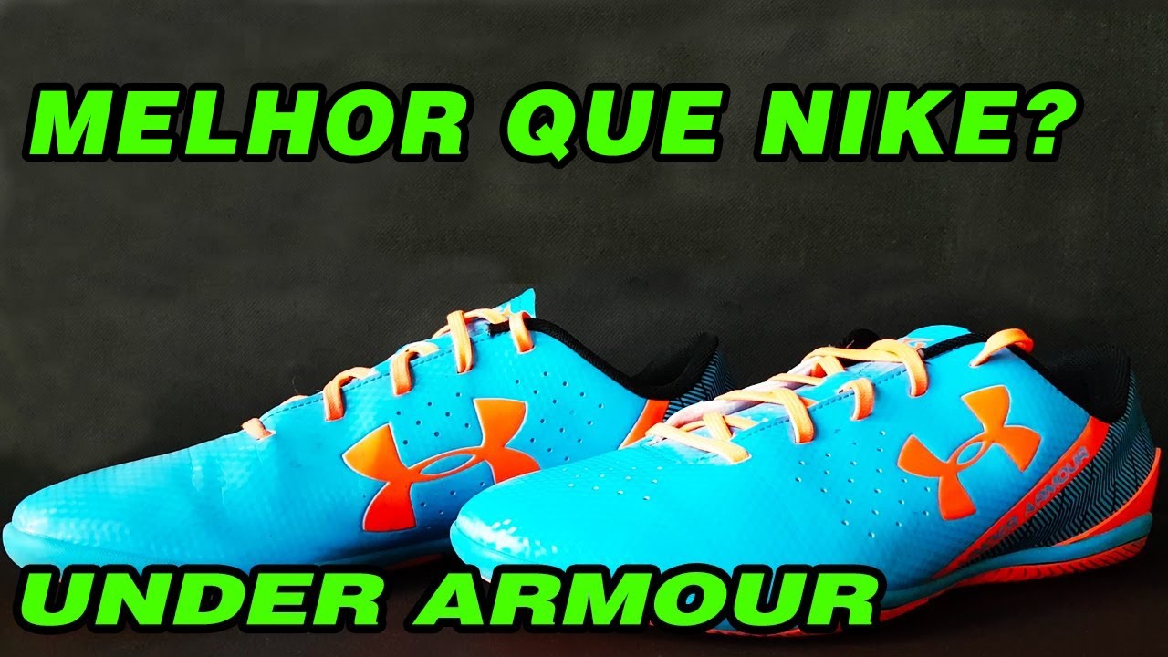 under armour chuteira futsal
