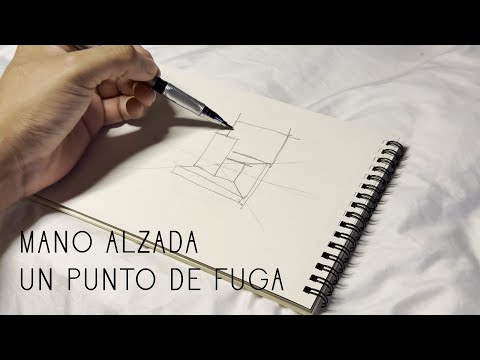 Como hacer un dibujo a un punto de fuga - Mano Alzada