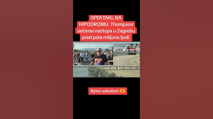 SPEKTAKL NA HIPODROMU. Thompson večeras nastupa u Zagrebu pred pola milijuna ljudi. #shorts