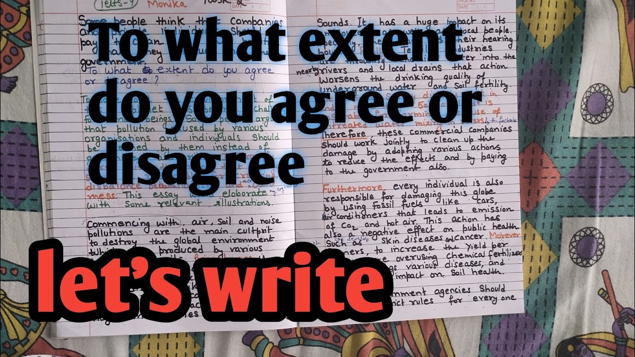 Ielts writing task 2 to what extent do you agree or disagree ielts