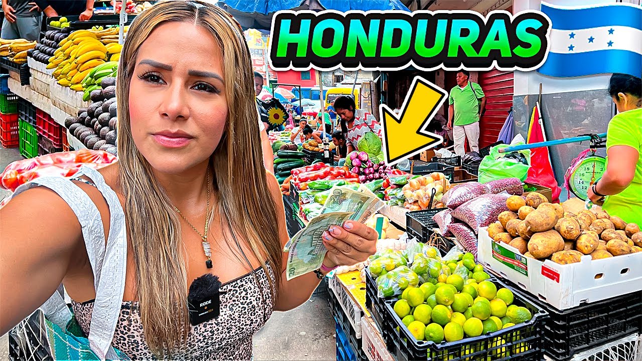 Lo que 50 Dolares pueden COMPRAR en un MERCADO en HONDURAS 🇭🇳