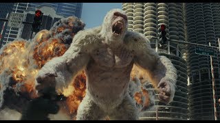 ロック様と怪獣軍団がガチンコバトル！『ランペイジ 巨獣大乱闘』特報