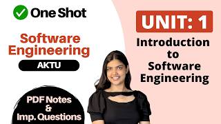 Software Engineering Unit 1 One Shot ✅ BTech 3rd Year 🔥 AKTU PDF Notes, Important Questions & PYQs