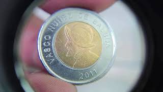 885 - Koin Panama 1 Balboa Bimetallic 2011