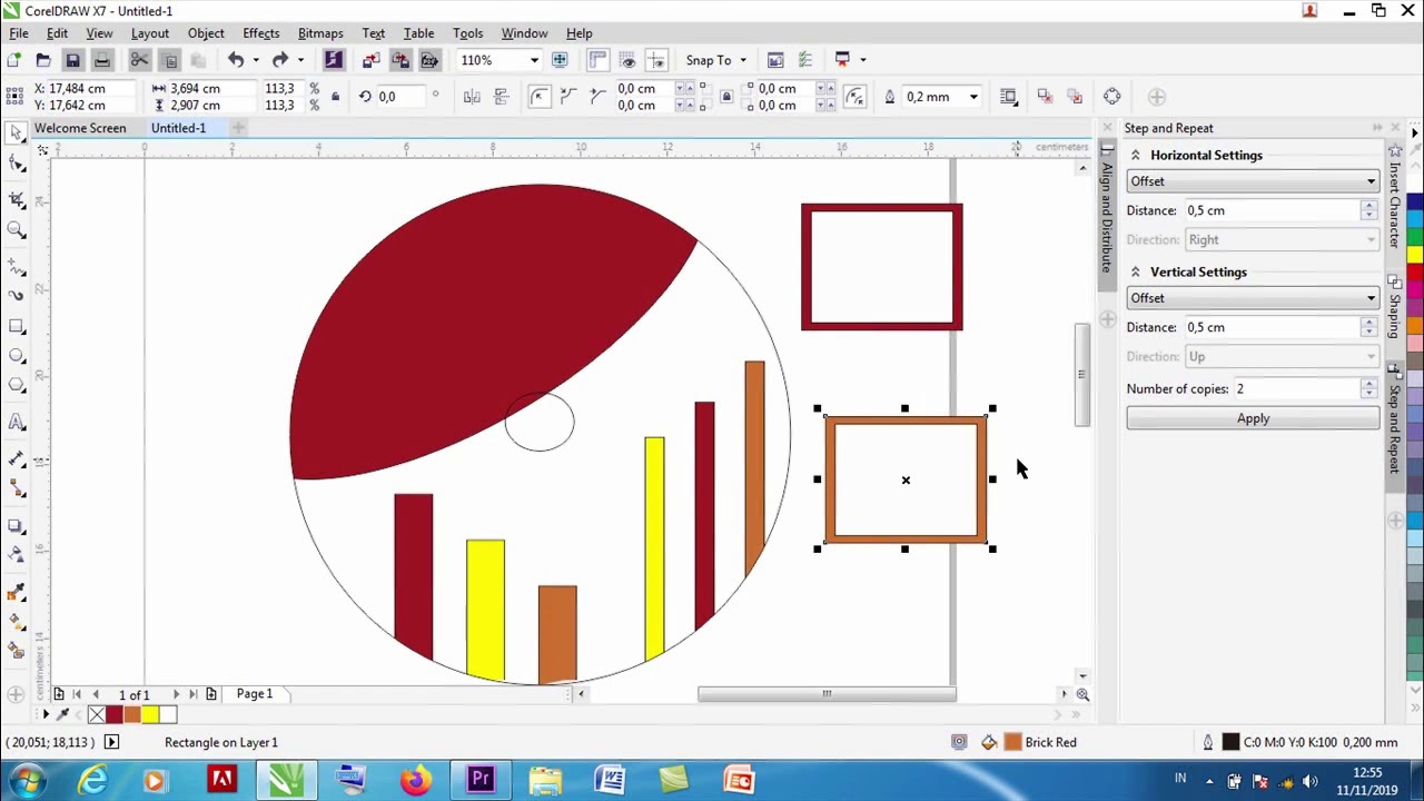  Tutorial  membuat desain  label CD DVD dengan  corel draw  