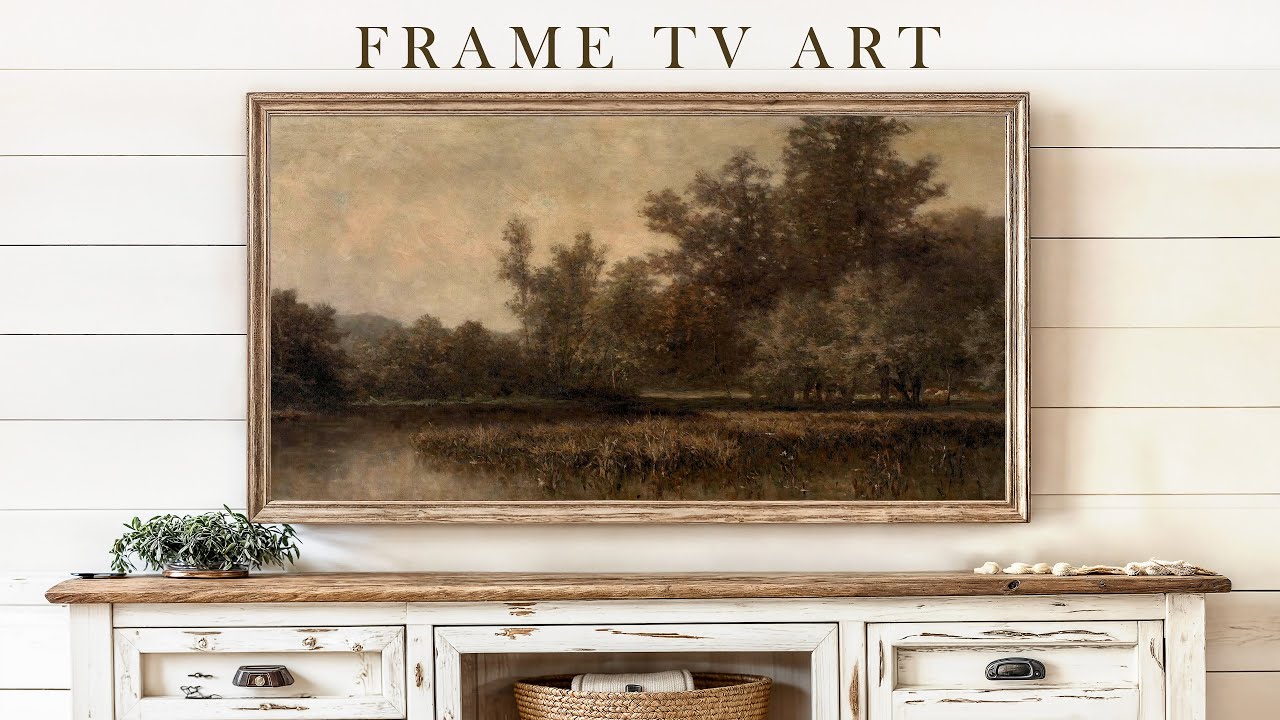 Dark Moody Landscape | Vintage Frame TV Art | Slideshow For Your TV | 1Hr of 4K HD Paintings