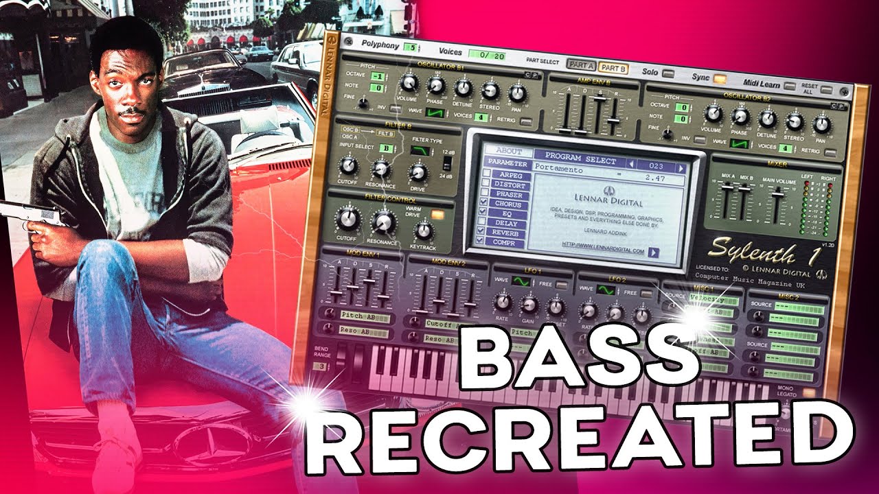 Beverly Hills Cop Axel F Bass Recreated In Sylenth1 YouTube
