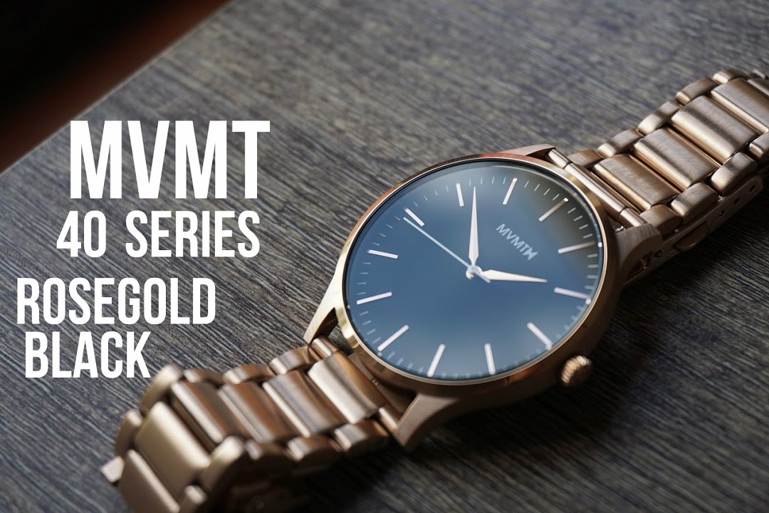 MVMT WATCHES - 40 SERIES - ROSE GOLD & BLACK REVIEW 2016
